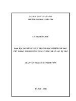 Dạy học nguyên lý cực trị cho học sinh trung học phổ thông theo hướng tăng cường khả năng tự học (tt) 