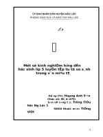 MỘT số KINH NGHIỆM HƯỚNG dẫn học SINH lớp 5 LUYỆN tập TU từ SO SÁNH TRONG văn MIÊU tả 