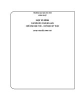 commen law chế đinh đặc thù – chế định ủy thác 