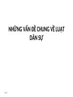 những vấn đề chung về luật dân sự 