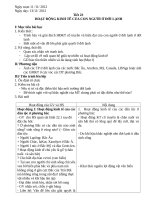 Giáo án địa 7 tuần 13 