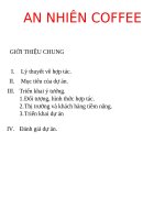 lập kế hoạch kinh doanh quán cafe sách an nhiên 