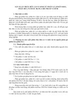 SẢN XUẤT PHÂN HỮU CƠ VI SINH TỪ PHÂN GÀ (PHÂN HEO, PHÂN BÒ ) TƯƠI SỬ DỤNG CHẾ PHẨM VI SINH