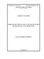 Nghiên cứu phát triển sản xuất và tiêu thụ nấm ăn trên địa bàn huyện lục nam   tỉnh bắc giang 