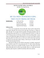 phân tích hàm lượng thủy ngân trong mỹ phẩm 