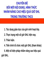 GIỜ SINH HOẠT lớp 