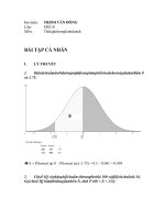 Bài tập thống kê ra quyết định số (5) 