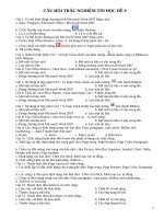 Đề thi trắc nghiệm môn tin học văn phòng của công chức thuế, hải quan, kho bạc..