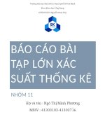 Báo cáo bài tập lớn xác suất thống kê đh bách khoa 