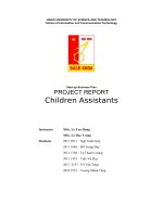 start up business plan project report children assistants 