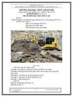 Thiết kế khung ủi với lưỡi ben quay lắp trên máy cơ sở komatsu d575a3 