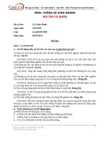 BT thống kê khoa học ra quyết định trong kinh doanh   số (161) 