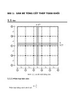 đồ án bê tông cốt thép 1 , bản kê 