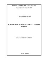 Nghệ thuật tự sự của tiểu thuyết việt nam 1940 1945