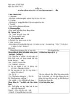 Giáo án sinh 6 tuần 28 