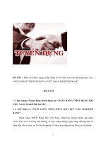 Thực trạng về hoạt động tuyển dụng tại NGÂN HÀNG MARITME BANK