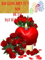 Bài giảng điện tử mầm non đề tài Dạy hát cô và mẹ (lớp Lá)