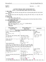 giáo án đại số 8  TUẦN 7   TUẦN 10 