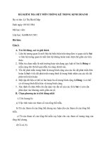 Bài kiểm tra thống kê trong kinh doanh số (6) 