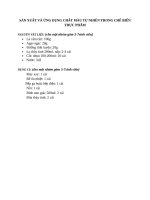 sản xuất và ứng dụng chất màu tự nhiên trong chế biến thực phẩm 