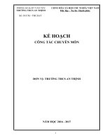 Kế hoạch công tác chuyên môn năm học 2016   2017AT (1) 