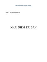 Khái niệm tài sản trong bộ luật dân sự pháp 