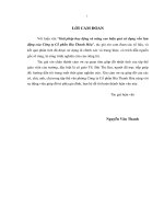 Giải pháp huy động và nâng cao hiệu quả sử dụng vốn lưu động của công ty cổ phần bia thanh hóa 