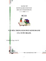 văn hóa trong đàm phán kinh doanh của nước brazil 