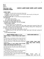 Bài 22  cách làm bài văn lập luận chứng minh 