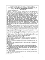 MỘT số BIỆN PHÁP tổ CHỨC các HOẠT ĐỘNG GIÁO dục  DINH DƯỠNG  sức KHOẺ và vệ SINH AN TOÀNTHỰC PHẨM CHO TRẺ ở TRƯỜNG mầm NON 