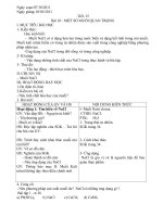 Giáo án hóa 9 tuần 9 