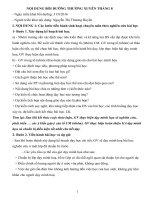 Nội dung bồi dưỡng thường xuyên tháng 8 