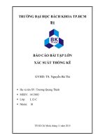 báo cáo bài tập lớn xác suất thống kê 