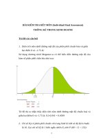 Bài tập thống kê ra quyết định số (10)