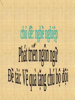 Bài giảng lớp Mầm chủ đề Chú bộ đội