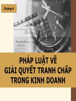 pháp luật về giải quyết tranh chấp trong kinh doanh 