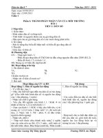 Giáo án địa 7 tuần 1 2016