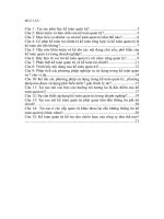 đặt câu hỏi và trả lời kế toán quản trị doanh nghiệp 