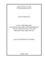 Quản lý thiết bị dạy học ở các trường trung học cơ sở thành phố phủ lý tỉnh hà nam đáp ứng yêu cầu dạy học theo hướng phát triển năng lực (tt) 