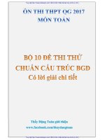 BỘ 10 đề CHUẨN cấu TRÚC có lời GIẢI CHI TIẾT