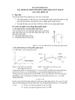 xác định sự phân bố dòng điện khi ngắn mạch sau máy biến áp 