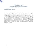 hiv và ung thư tâm lý học trong suốt quá trình bệnh 