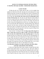 QUẢN lí và CHỈ đạo GIÁO dục kĩ NĂNG SỐNG ở  TRƯỜNG TIỂU học BA ĐèNH   THÀNH PHỐ THANH HOÁ 