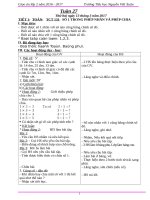 Giáo án tổng hợp lớp 2 tuần 27 đến 30 