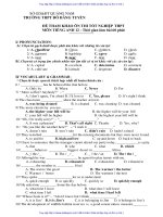 bộ đề thi đại học môn tiếng anh phần 1