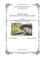 Thực trạng và giải pháp bảo tồn, phát triển lễ hội “chợ quê ngày hội” ở cầu ngói thanh toàn trong festival huế 