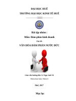 văn hóa đàm phán nước đức 