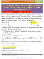 BAI TOAN THỰC tế có lời GIẢI CHO TIẾT 