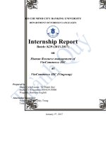 Human resource management of vincommerce JSC at vincommerce JSC (vingroup) 