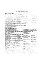 bộ đề ôn tập dược liệu tốt nghiệp 